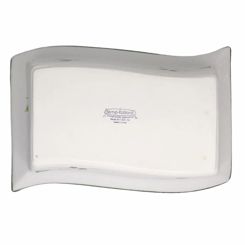 Wild Garden Floral Baking Dish Presentable Ovenware Loaf Pan Christmas Dragonfly
